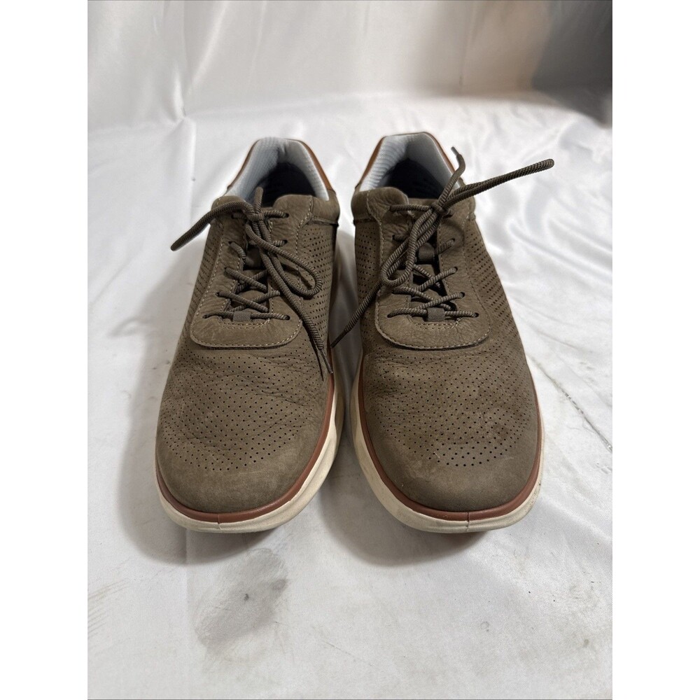 Johnston Murphy Shoes 11.5 Sneakers Tan Softshell Low Top Lace Up Preowned